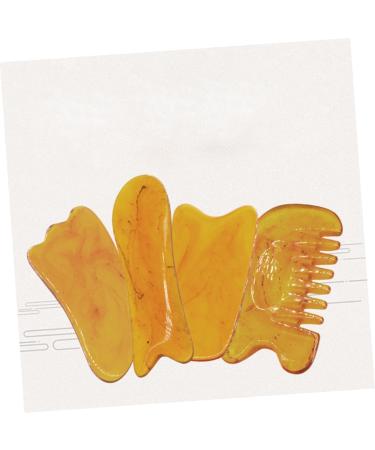 Minkissy 2 Sets Harz Gua Sha Massage Tools - 5 Piece Ochsenhorn Scraping Device for Muscle Relief & Eye Care - Buy Online on GoSupps.com