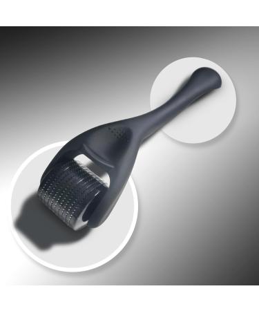 Lazzybeauty Derma Roller 0.5mm Titanium Microneedling Roller for Stimulate Beard and Hair Growth Men Micro Needling Facial Treatment Beauty Tool to Remove Wrinkle Anti-Puffiness Skin Rejuvenation - Buy Online on GoSupps.com