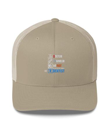 Trucker Cap Humorous Orthodontics Orthodontist Dental Expert Novelty Endodontist Endodontics Surgeon Medicine Khaki