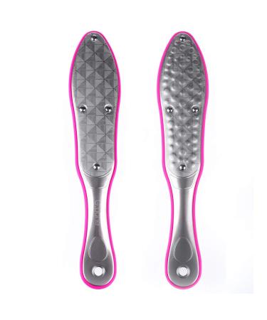G.Liane Pedicure Laser Hornhaut trash footfish - Foot Rasp Double -Side - Discovered Foreign Foot Care Tool made of stainless steel - Fees for extra smooth and beautiful feet (pink) - Buy Online on GoSupps.com