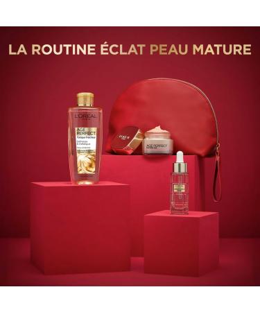 L Or al Paris Radiance Routine Gift Kit for Mature Skin Radiance Freshness Vitality and Firmness Freshness Toner Ros Serum-Oil Ros Day Cream Age Perfect Golden Age 3 products - Buy Online on GoSupps.com