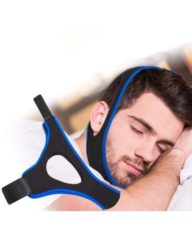 Snoring Chin Strap by KETINAU Adjustable Snore Device Comfortable Universal Snoring Solution Snore Chin Strap Snoring Sleep Device Sleep for Men and Women Blue