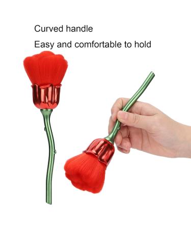 Nail Rose Dust Brush - Soft Nylon Fiber Blush Brush for Daily Makeup | Red | International Shipping - Buy Online on GoSupps.com