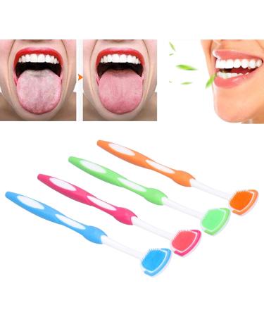 Portable Travel Tongue Scraper - Breath Freshener Brush with Ultra Soft Bristles for Oral Care | Best Plastic Tongue Cleaner - Buy Online on GoSupps.com
