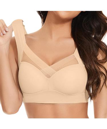 Huyyydza Women's Large Site Tank Top | Adjustable Beige Underwear with Thin Side Fold & Side Breast | XXL International Shipping - Buy Online on GoSupps.com