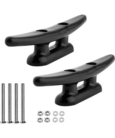 YUSOVE 5 Inch Boat Nylon Cleats - Pack of 2, Black Marine Dock Cleats for Kayaks - Buy Online on GoSupps.com