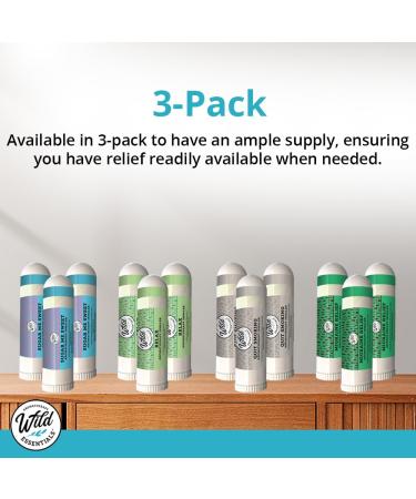 WildER Essentials Wake The f Up Aromatherapy Nasal Inhalers - 3 Pack | Premium Essential Oils for Energy & Focus - Buy Online on GoSupps.com