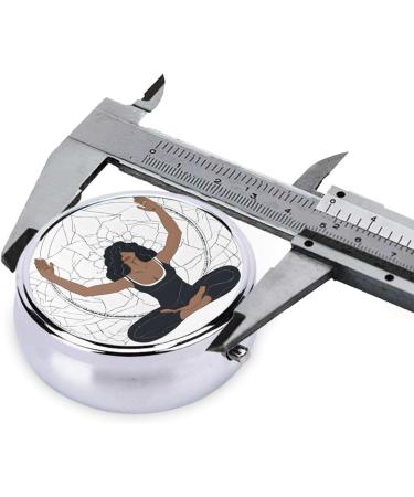 Yoga Meditation Mini Round Pill Box | 3 Compartment Travel Organizer | Portable Pill Case for Home & Office - Buy Online on GoSupps.com