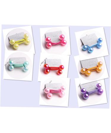 minkissy 3 Pairs Pink Elastics Hair Ties Rubber Bands for Hair Elastic Hair Pink Rubber Bands Hair Bobbles with Balls Bracelet Beads Hair Rubber Bands Ponytail Bracelet Holder Miss Colorful - Buy Online on GoSupps.com