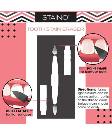 Staino Tooth Stain Eraser Dental Tool - 2 Erasers/Unit - Buy Online on GoSupps.com