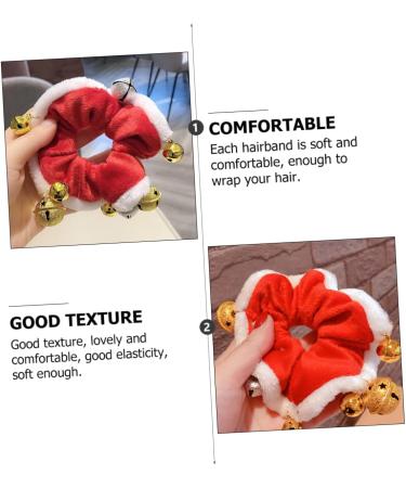 minkissy 1pc Christmas Hair Tie Santa Claus Ponytail Holder Xmas Hair Ropes Christmas Scrunchies Bobbles Scrunchies for Girls Decorative Rubber Band Miss Decorate Coral Fleece Cute - Buy Online on GoSupps.com