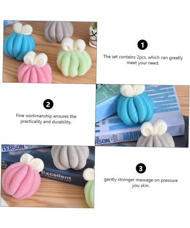Beavorty 4 Pcs Bath Ball & Shower Brush Set | Bubble Making Bath Accessories & Tools for Ultimate Relaxation - Buy Online on GoSupps.com