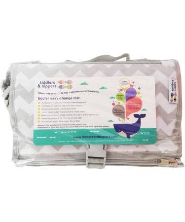 Easy-Change Mat | Portable Baby & Toddler Travel Changing Mat with Padded Lining and Multiple Pockets - Chevron Design - Buy Online on GoSupps.com