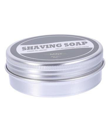 PAMINGONO 1pc Shaving Soap Shaving Cream for Men Foam Soap Cleaning Kit Aluminum Material Facial Soap Man Care 1 g (Pack of 1) Green