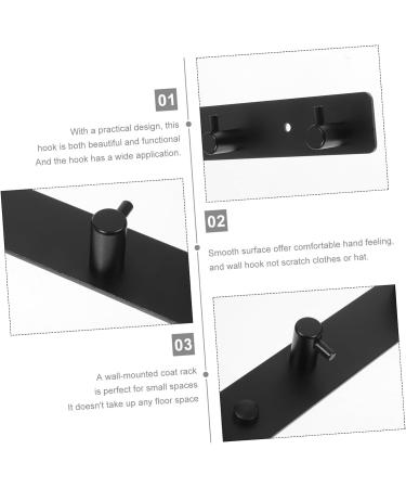 Alipis 1 Set Hanger Wall Mounted Coat Rack Robe Bathroom Door Hooks Wall Hooks Row Hook Storage Hook Towel - Buy Online on GoSupps.com