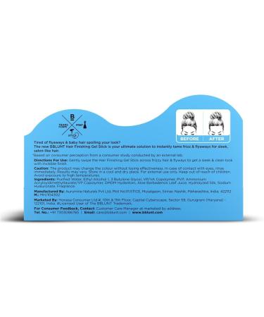 Hair Finishing Gel Stick for Sleek & Clean Hairdo - 10ml|Tames Frizz & Flyaways | Lightweight & Non-Sticky | Leaves No Residue | Suits All Hair Types - Buy Online on GoSupps.com