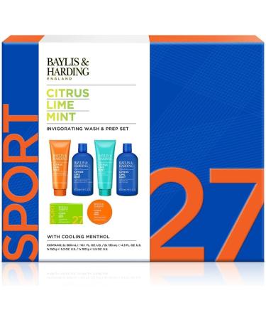 Baylis & Harding Citrus Lime & Mint Men's Invigorating Shower & Prep Gift Set - Vegan Friendly - Buy Online on GoSupps.com