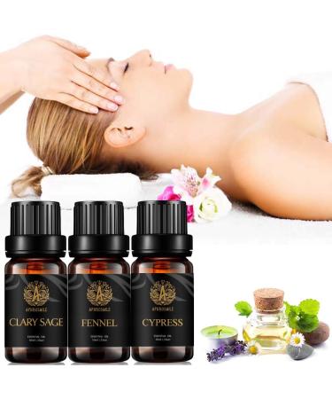 Aromatherapy Clary Sage Essential Oil Set for Diffuser 3X10ml 100% Pure Fennel Essential Oil Kit for Humidifier-Fennel Clary Sage Cypress Essential Oils Set Aromatherapy Cypress Essential Oils Kit - Buy Online on GoSupps.com