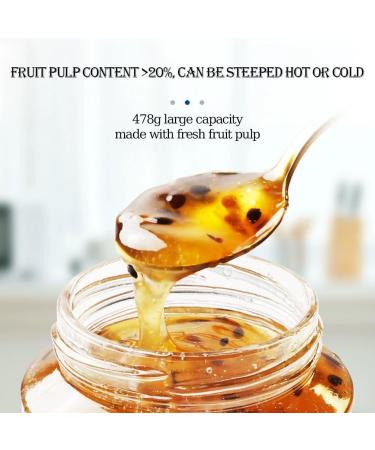 DAMAICHUHAI Honey Passion Fruit Tea 16.9oz (478g) Real Passionfruit Honey Tea Natural with Passion Fruit Puree & Citron Hot or Iced for Smoothies & Cocktails - Buy Online on GoSupps.com