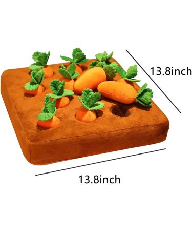 HICAS Dog Carrot Plush Snuffle Mat Toy for Foraging and Stress Relief - Buy Online on GoSupps.com