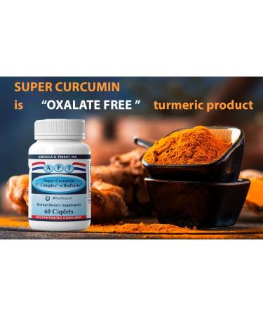 AFI Super Curcumin C3 Complex 1000mg - 60 Count - Turmeric 95% Curcumin with Black Pepper Extract - Vegetarian - Non-GMO - Made in USA - Buy Online on GoSupps.com