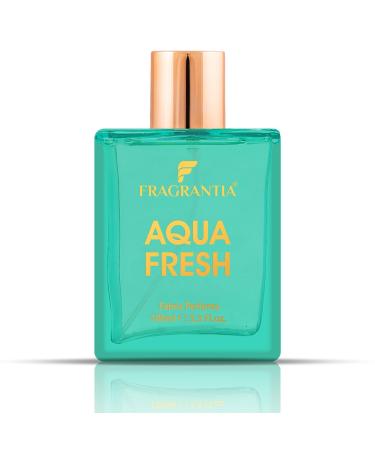 F.ragrantia Aqua Fresh Eau de Perfume Spray for Men - Long-Lasting Fresh Aquatic Fragrance - 100ml (3.4 oz) - Classic Men's Cologne with Crisp and Invigorating Scent
