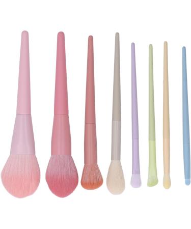 Powder Brush Set Artificial Fiber Wool Practical and Ergonomic Professional Makeup Brush Set 8 Pieces Soft for Daily Travel - Buy Online on GoSupps.com