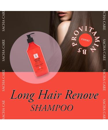  Sacha Care Expert Long Hair Renovate Shampoo With provitamin B5 amino acids and castor oil For long vital and supple hair 500 ml - Buy Online on GoSupps.com
