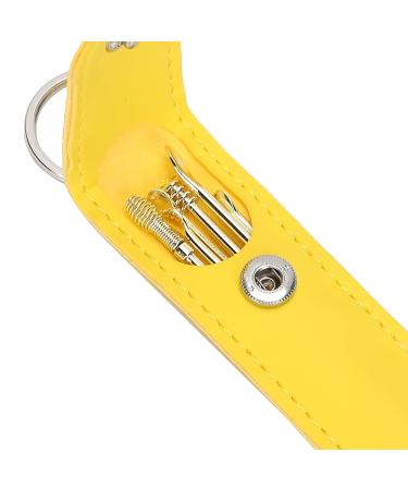 6 PCS Ear Wax Removal Tool Set - Reusable and Portable Ear Cleaner Kit with Storage (Yellow) - Buy Online on GoSupps.com