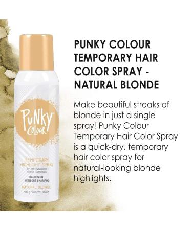 Punky Temporary Hair Highlight Spray Natural Blonde 3.5 oz x 2 Pack 3.5 Ounce (Pack of 2) Natural Blonde - Buy Online on GoSupps.com