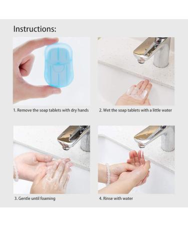 Tankerstreet 12-Piece Portable Soap Leaves - 240 One-Way Paper Soap Sheets for Camping Hiking Travel - Eco-Friendly Plastic Box (6 Colors) - Buy Online on GoSupps.com