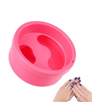 Manicure Soaking Bowl Finger Soaking Bowl Art Hand Wash Spa Tool Manicure Hand Bowl Nail Soaking Container Manicure Tool for Art Polishing Remover Pink