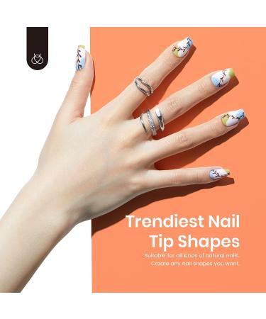 Beetles Matte Short Coffin False Nails Tips 510pcs - Acrylic/Gel Nail Art Kit - Buy Online on GoSupps.com