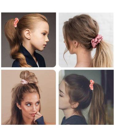 50 PCS Satin Hair Scrunchies for Curly Hair - Silk Accessories for Girls & Teens, Includes Gift Bag - Buy Online on GoSupps.com