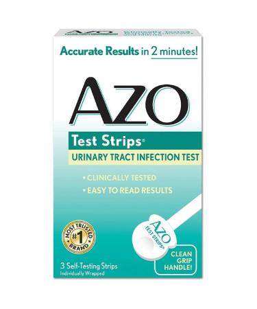 AZO Urinary Tract Infection Test Strips 3 Strips Per Box (2 Boxes)