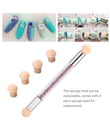 Aeropuffing Gel Nails Accessories | Dual Sponge Gradient Shading Tool | Ombre Nail Art Kit with 4 Replacement Heads - Buy Online on GoSupps.com