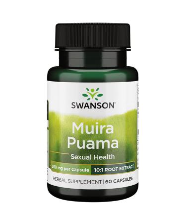 Swanson Muira Puama (10:1) 250 Milligrams 60 Capsules