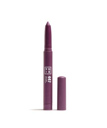 3ina makeup - The 24H Eye Stick 447 - purple eyeshadow with creamy texture - eyeshadow pen waterproof 24h - eyeshadow with matte shimmer & mettalic finish - vegan - cruelty free purple 1 piece (1 Pack)