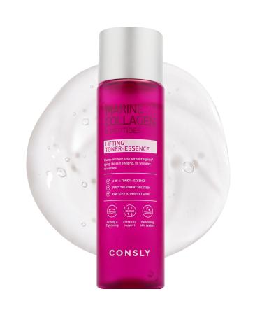 CONSLY Marine Collagen Toner-Essence | 2-in-1 Hydrating & Revitalizing Face Toner + Essence | Lightweight Moisture & Skin Comfort | Korean Skincare for All Skin Types | 200ml / 6.76 fl oz