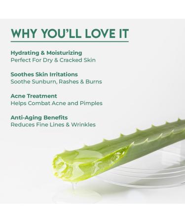 Jovees Herbal 100% Pure Aloe Vera Multipurpose Gel | Size: 200gm x Pack of 1 | For Face Skin & Hair | For Both Men & Women | Use for Daily | Paraben Free | Very Lightweight | Non-Greasy - Buy Online on GoSupps.com