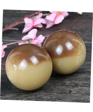 Tovinanna Handmade Horn Fitness Balls - 2-Piece Set for Hand Massage & Carpal Tunnel Relief |Premium Hand Training Tools - Buy Online on GoSupps.com