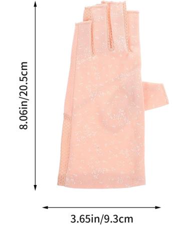 FRCOLOR 2 Pairs Sun Protection Half Finger Gloves Hand Gloves for Protection Guantes Para De Mujer Sun Gloves Uv Manicure Gloves Miss Nylon - Buy Online on GoSupps.com