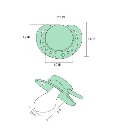 Buy LittleForBig Adult Size Pacifier 3 Pack - Black Green Purple | International Shipping Available - Buy Online on GoSupps.com