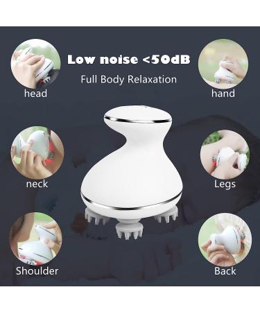 MXM2MXM Electric Waterproof Head Massager | Wireless Handheld Scalp & Body Massager with 4 Massage Modes | Red Light Therapy for Stress Relief | Suitable for Pets - Buy Online on GoSupps.com