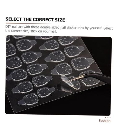 POPETPOP 20 Sheets high viscosity invisible nail glue for acrylic nails double sided tape double sided sticker Adhesive false toenails for big toe wearable plastic Label nail stickers - Buy Online on GoSupps.com