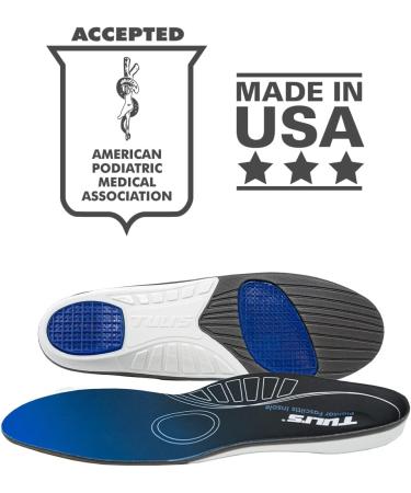 Tulis Plantar Fasciitis Insoles - Full Length Orthotic Arch Support, Shock Absorption - Large (1 Pair) - Buy Online on GoSupps.com