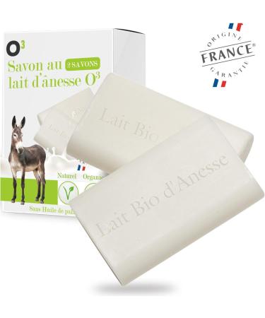 Savon au Lait Bio d'Anesse-Savon 100% Naturel Sans Huile de Palme ni Edta-Anti ride at Anti Acn -Production 100% fran aise (2 Savons de 100gr) 2 Savons Anesse (2 x 100 Gr) - Buy Online on GoSupps.com
