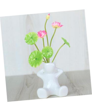 Zerodeko 4 Bunches Artificial Lotus Artificial Wedding Bouquet Green Decor Fake Plant Decor Summer Plant Decor Lifelike Simulation Lotus Faux Plant Greenery Little Lotus Plastic Modeling Assorted Colorx2pcs 24.5X15CMx2pcs - Buy Online on GoSupps.com