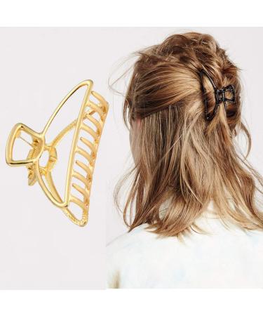 Kiddale Large Metal Hair Claw Clips - 4 Piece Set | Non-slip Hair Catch Jaw Clamp for Women and Girls | Hair Barrette for Styling and Fixing Hair - Buy Online on GoSupps.com