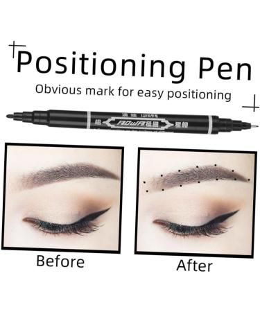 FOMIYES 20 Pcs Eyebrow Marker Pen Salon Mapping Pen Tattoos Accessory Plastic Eyebrow Shape Use a Pen - Buy Online on GoSupps.com